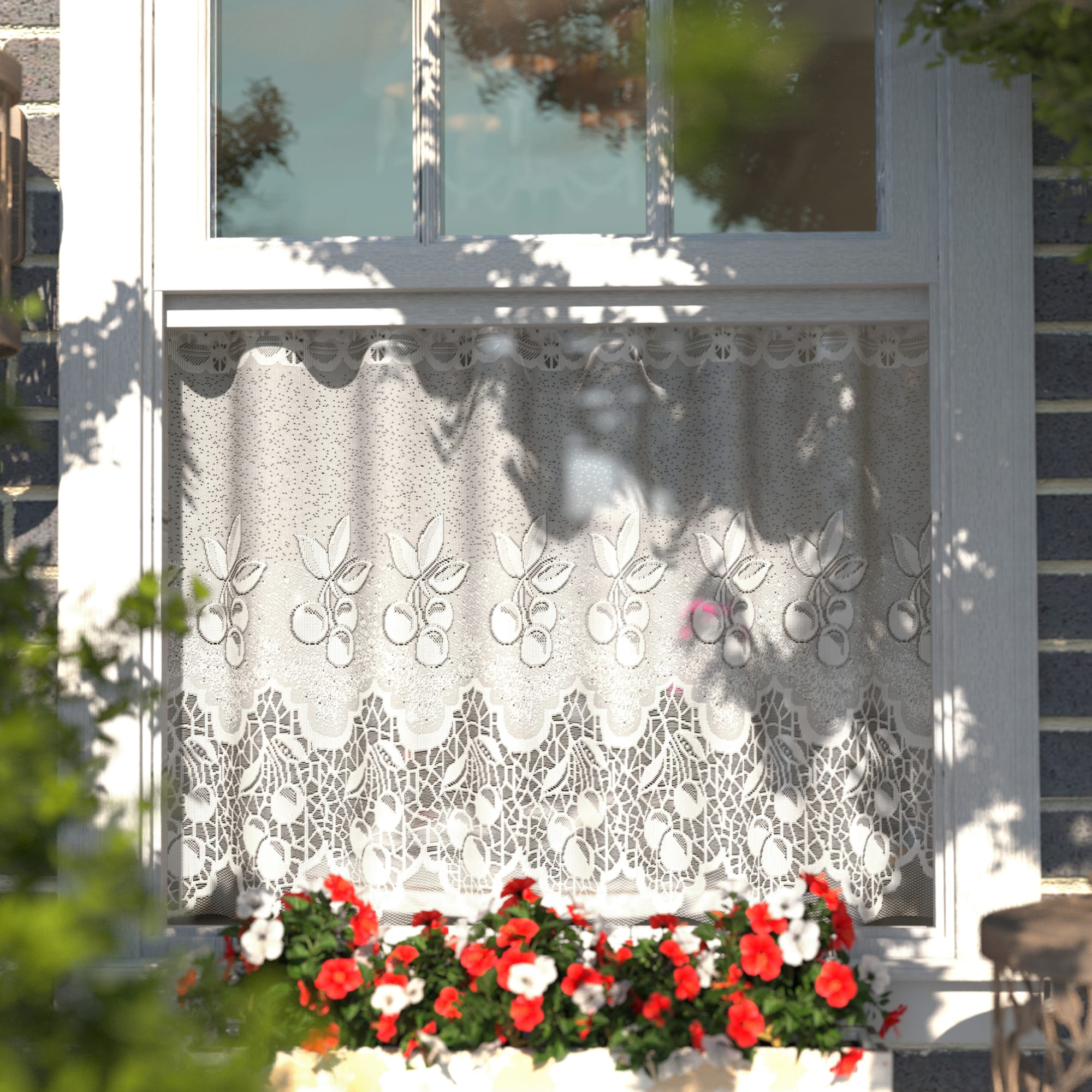 14201356 Занавеска «Ягода», 145х70 см, цвет белый Santreyd  - Вид №7