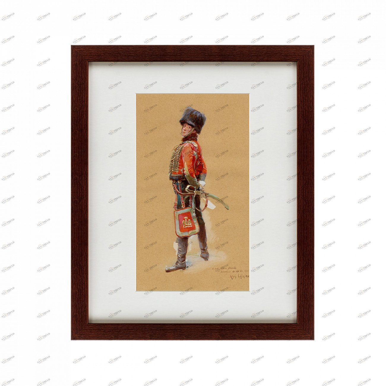 Картина: CHASSEURS OF THE GUARD, 1906 КАРТИНЫ В КВАРТИРУ  135630 Разноцветный 