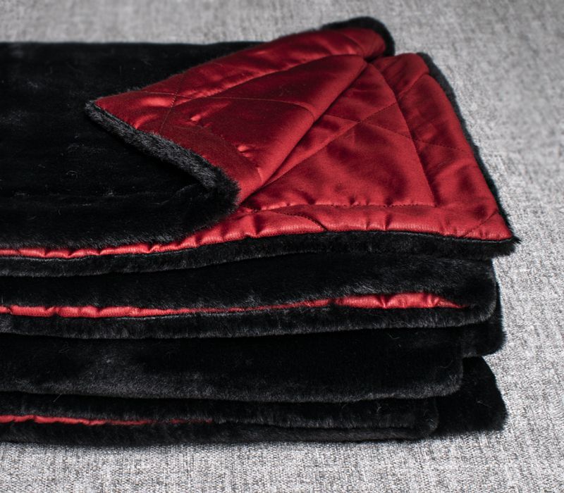 Victoria Stenova 111171 ПЛЕД меховой BLACK RUBY  - Вид №2