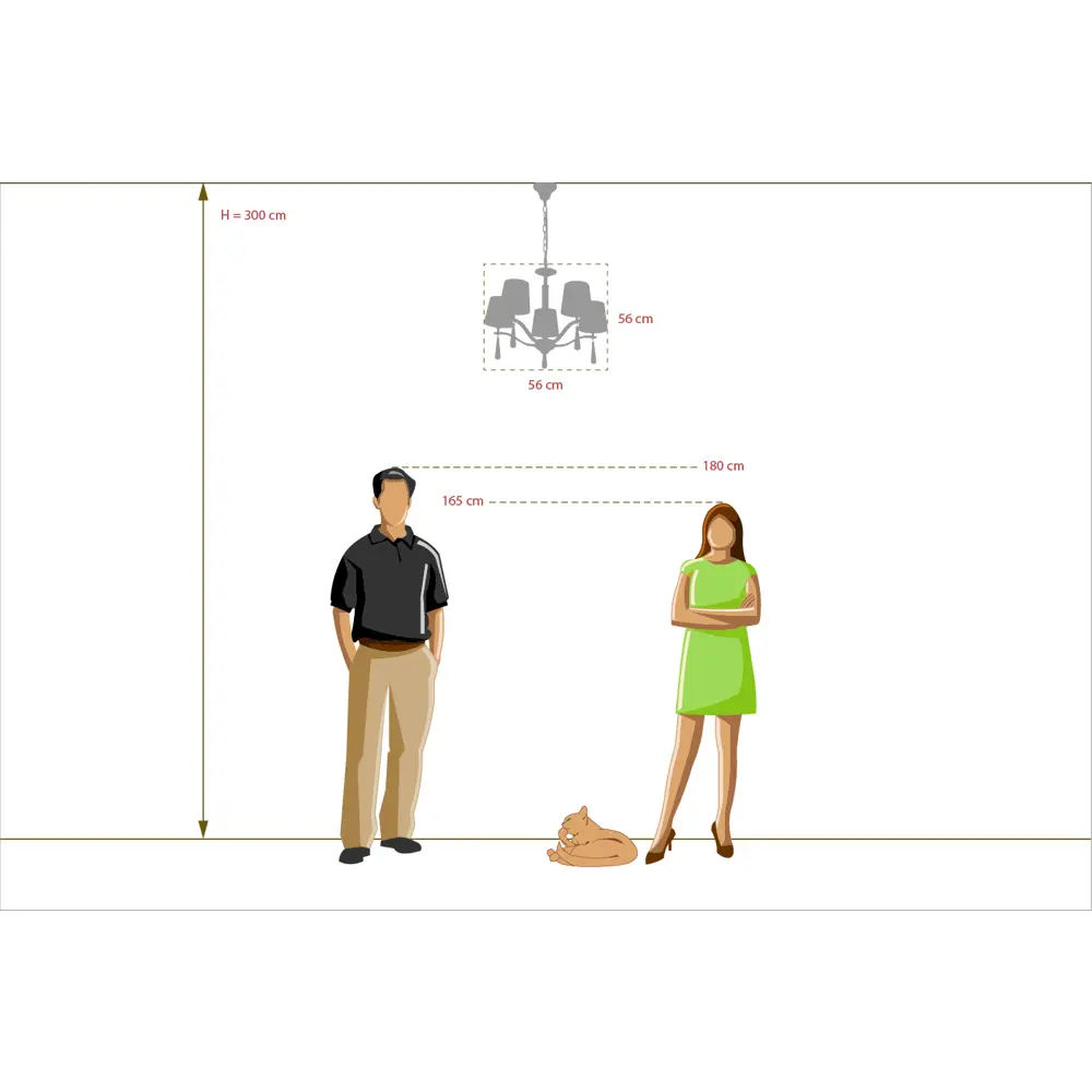 Люстра подвесная "Прато" 5 ламп 10 м2 цвет хром/сиреневый MW-Light STLM-2086309 - Вид №13