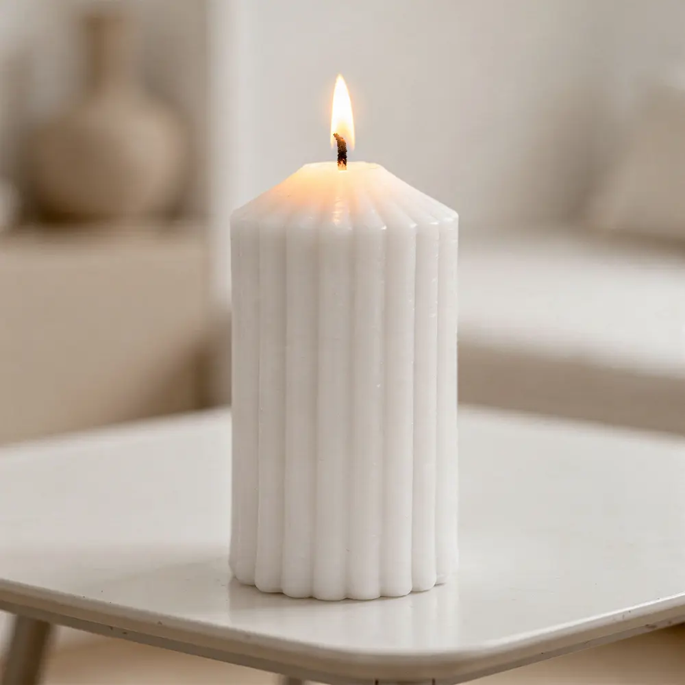 Античная свеча Грани 8 см цвет белый Santreyd STLM-2079956 - Вид №5