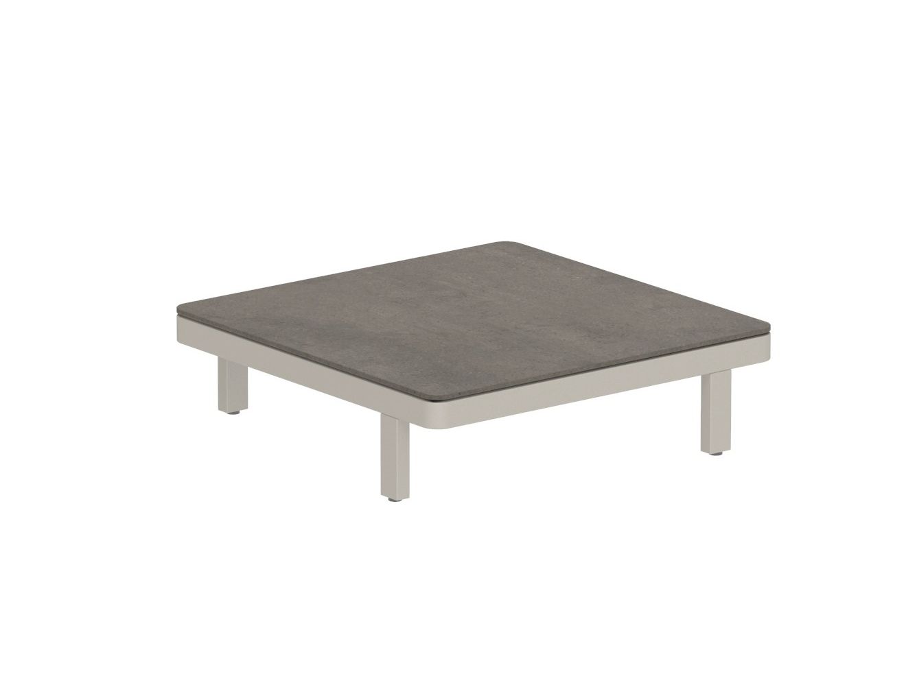 Алюминиевый квадратный низкий садовый столик с порошковым покрытием Royal Botania Alura Lounge ARCH-00012338 - Вид №3