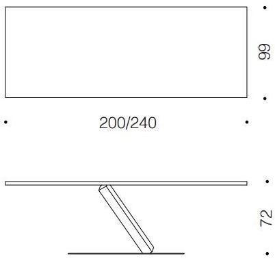 Desalto Прямоугольный обеденный стол из стали Element sun-id-1422314 - Вид №6
