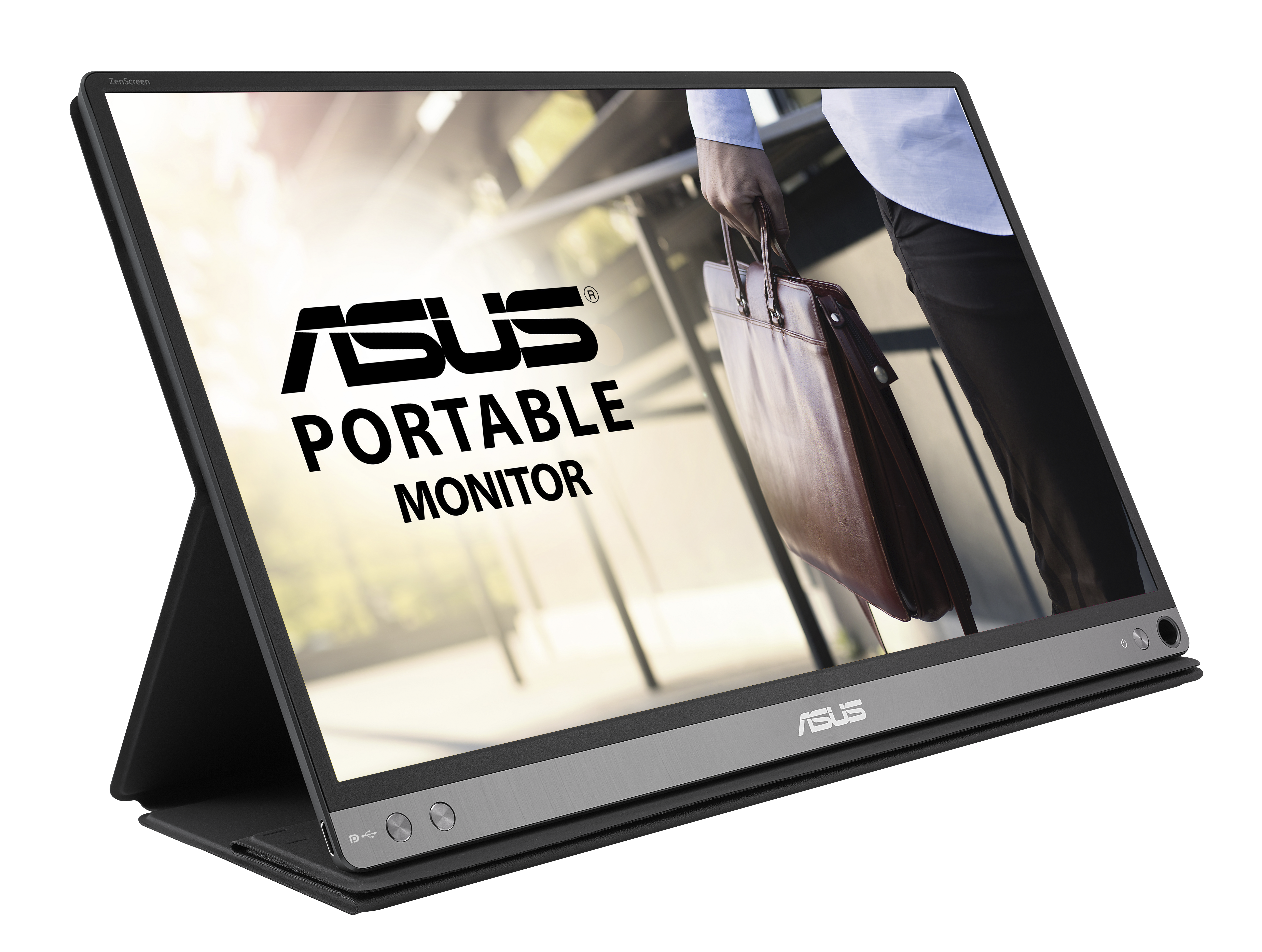 90LM0381-B01170 15.6" zenscreen mb16ac портативный монитор, usb type-c, full hd (1920x1080), ips, фильтрация синего света, минимизация мерцания, сертификация tuv, совместимость с usb type-a ASUS ASUS ZenScreen Santreyd  - Вид №2