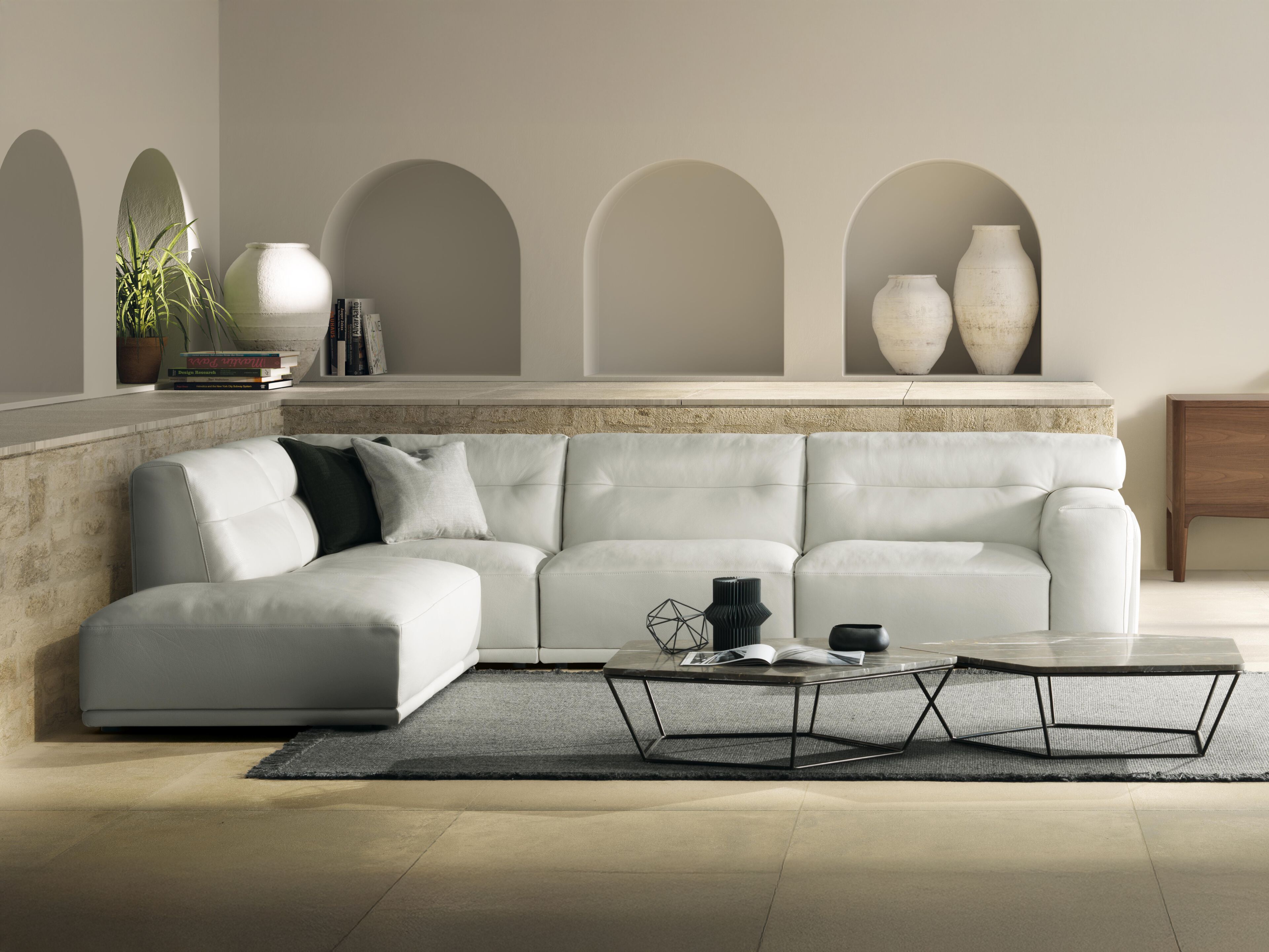 Угловой диван из ткани Natuzzi Italia Dorian ARCH-00115956 - Вид №9