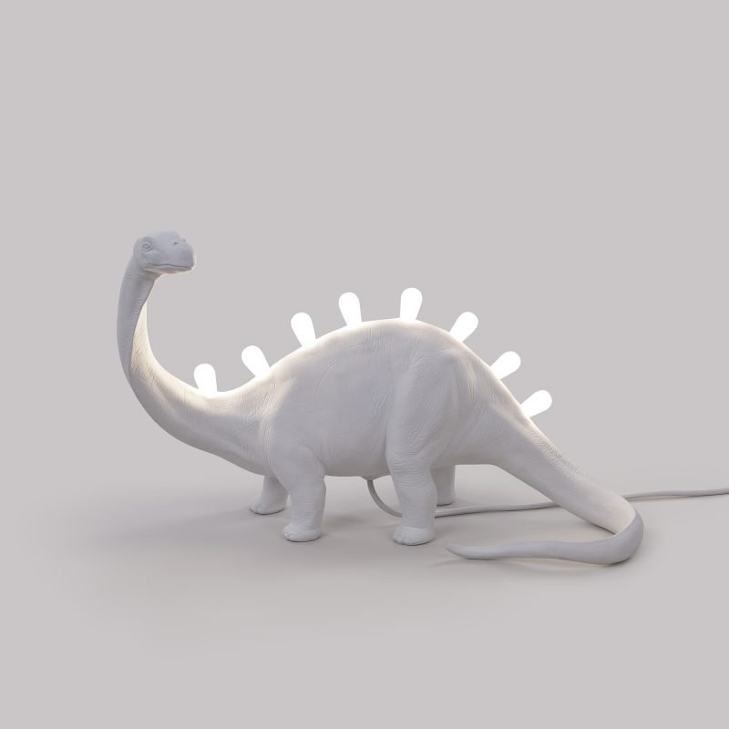 Настольная лампа белая 31х49 см Brontosaurus 14782 SELETTI ЖИВОТНЫЕ 00-3882456 Белый - Вид №1