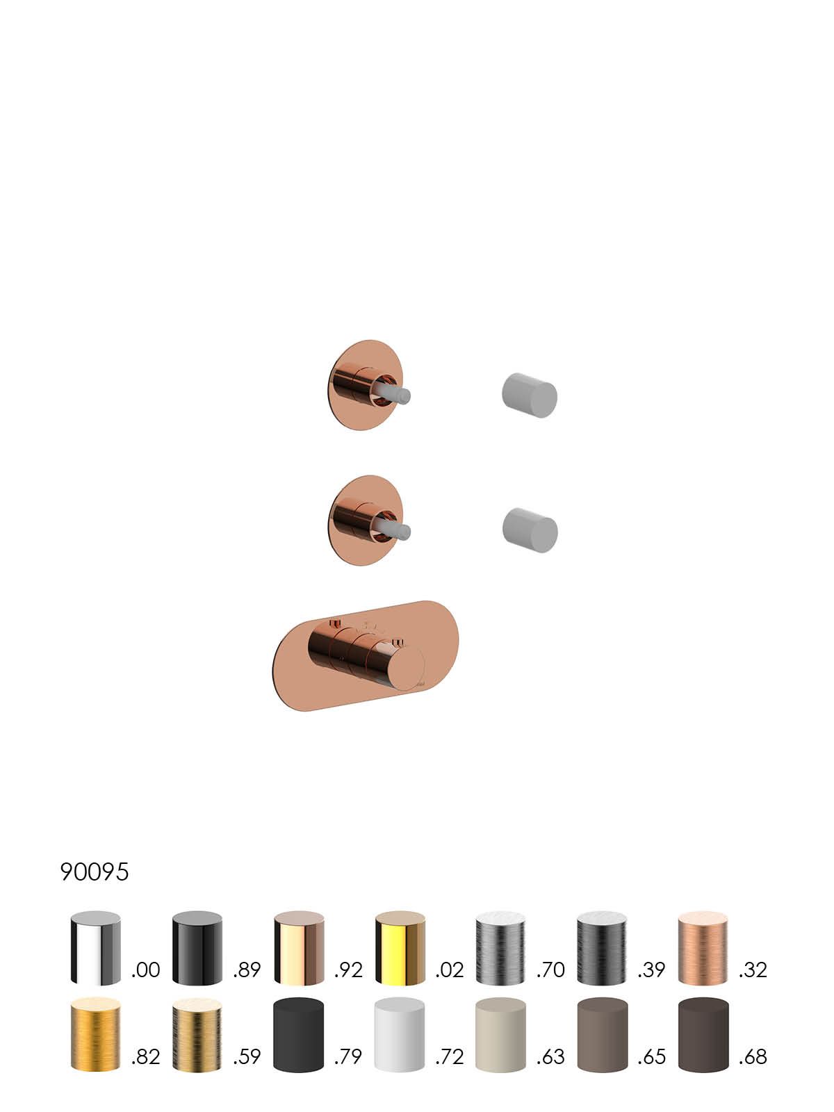 Термостатический смеситель для душа с 3 отверстиями Rubinetterie Frattini отдельная эстетика ARCH-00056277 - Вид №6