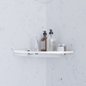 A7456100 Полка угловая стеклянная алюминий AM.PM Sense L