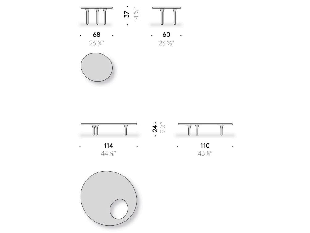 Круглый журнальный столик из кварцита DE PADOVA Honoré Outdoor ARCH-00015642 - Вид №2