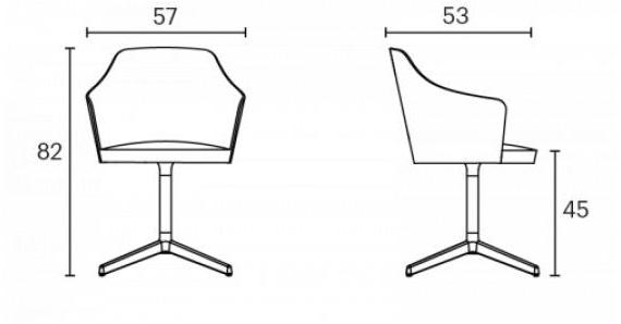 ENEA Стул из дуба 4 звезды со встроенной подушкой Kaiak sun-id-1500360 - Вид №2