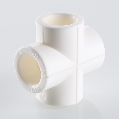 VTp.741.0.025 Фитинг полипропиленовый – крестовина Valtec 25 мм  - Вид №10