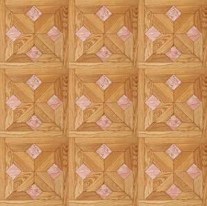 Модульный паркет Da Vinci Модульный паркет с камнем Хамстед Маршал Розовый Мрамор Дуб Любая на выбор брашированная, гладкая (Брашированная, Гладкая) 500х500 мм.