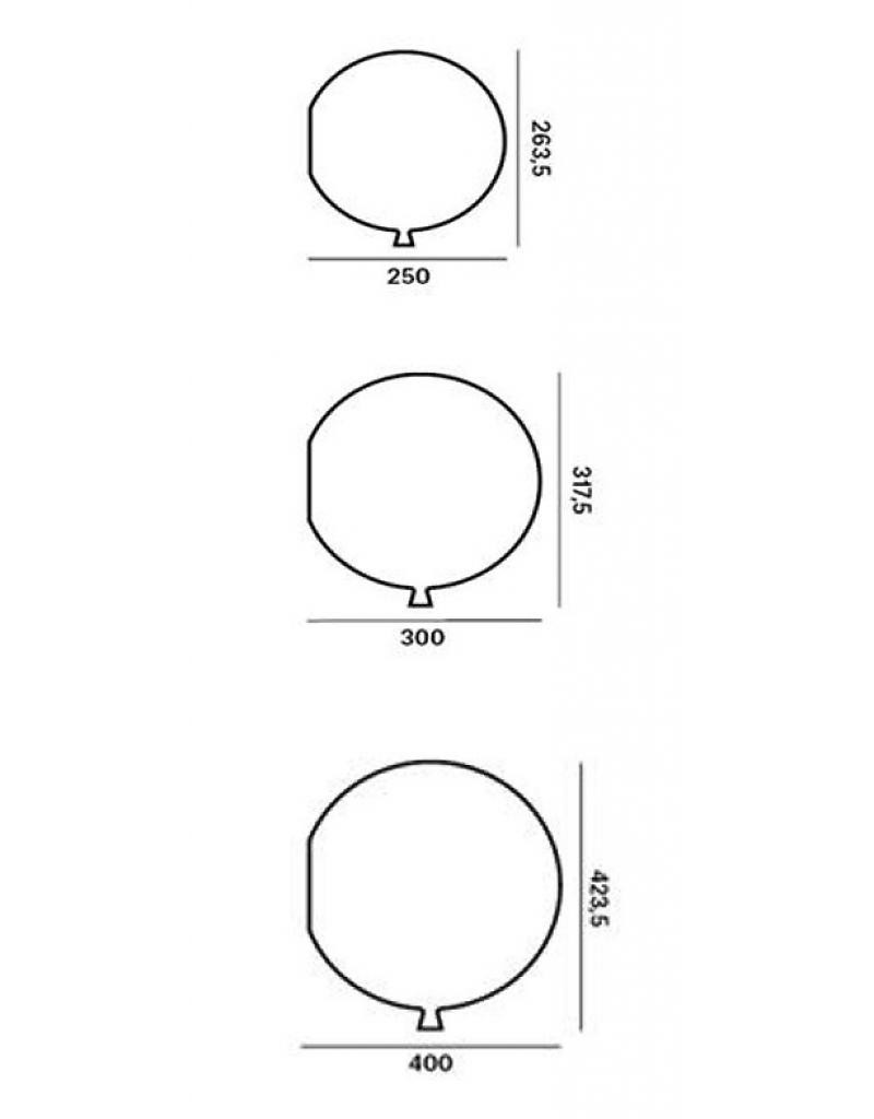 Brokis MEMORY WALL D250 белый матовый настенный светильник воздушный шар 115713 - Вид №2