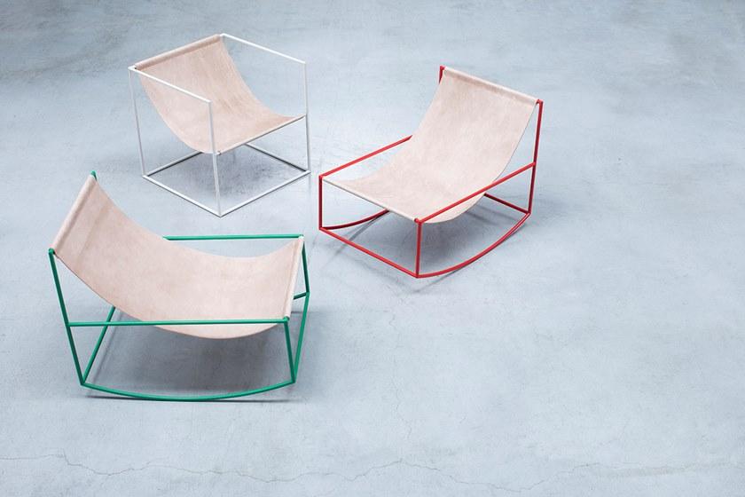 valerie_objects Кресло-качалка из стали с порошковым покрытием  V9018020  - Вид №35