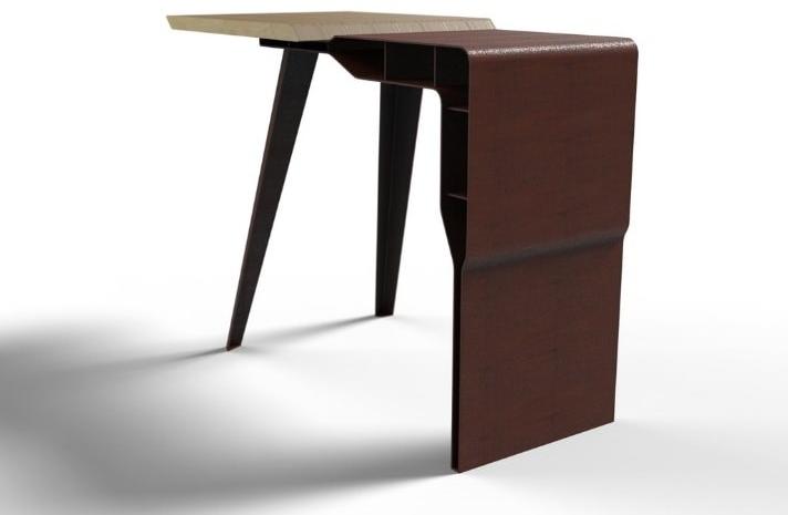 TrackDesign Консоль из стали и дерева с полками  Tt0677000  - Вид №4