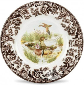 10569951 Spode Тарелка обеденная Spode Английские охотничьи мотивы. Утка, 27см Фаянс