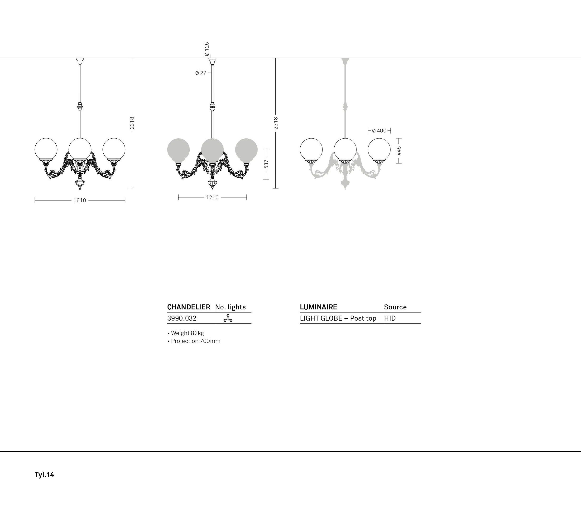 Открытый галогенный подвесной светильник Neri Tyl ARCH-00150309 - Вид №16