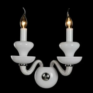 Бра на 2 лампы белое Newport White 1902/A NEWPORT СВЕЧА 00-3931113 Белый