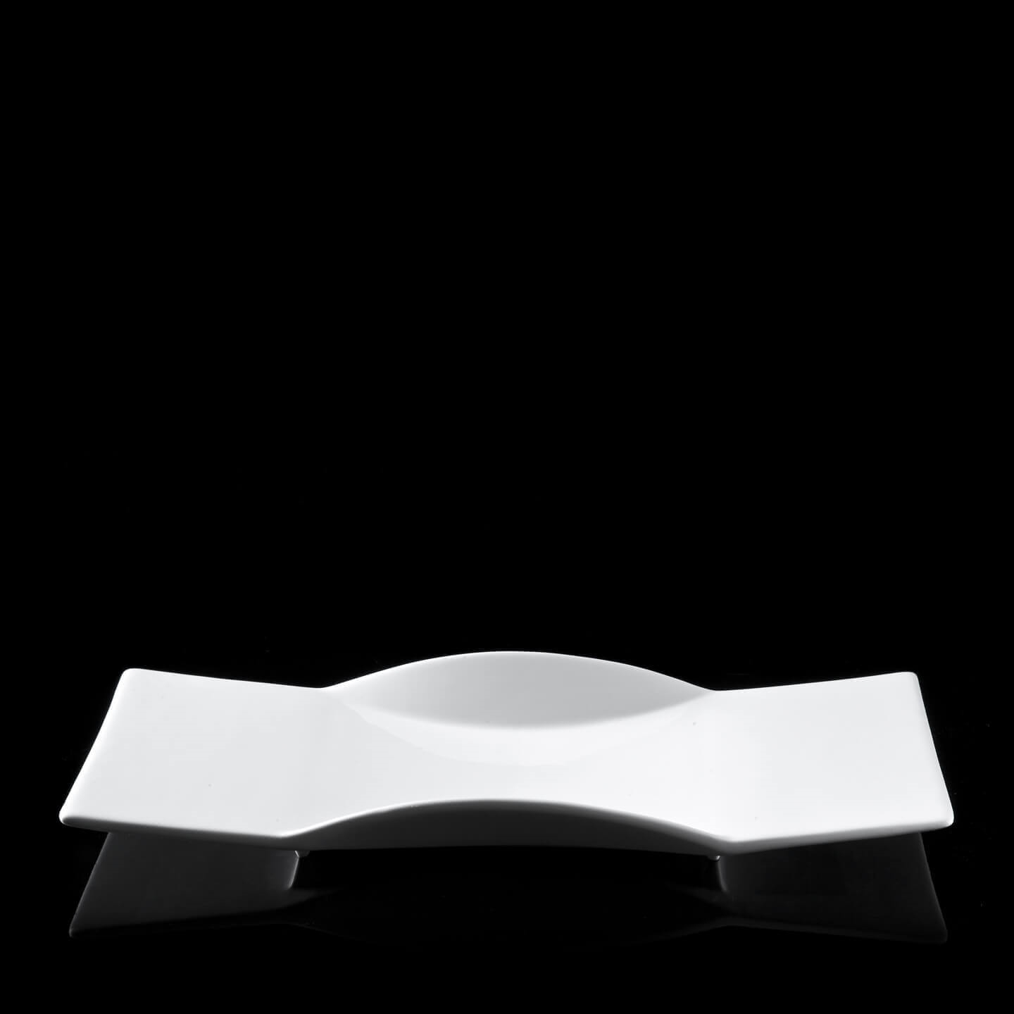 600089,1 ABHIKA ТАРЕЛКА WAVE OREGON BOX6PCS WHITE 600089.1