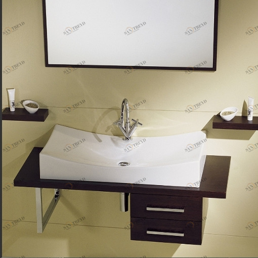 8039R Подвесная раковина настенная овальная Scarabeo Ceramiche  белая 