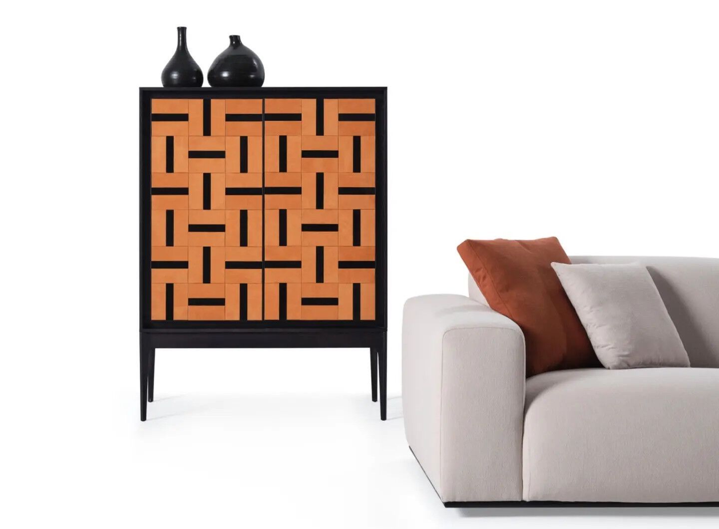 Дубовый барный шкаф со встроенным освещением Mobi Kente ARCH-00016061 - Вид №1