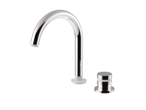 Смеситель для раковины с 2 отверстиями с поворотным горлышком