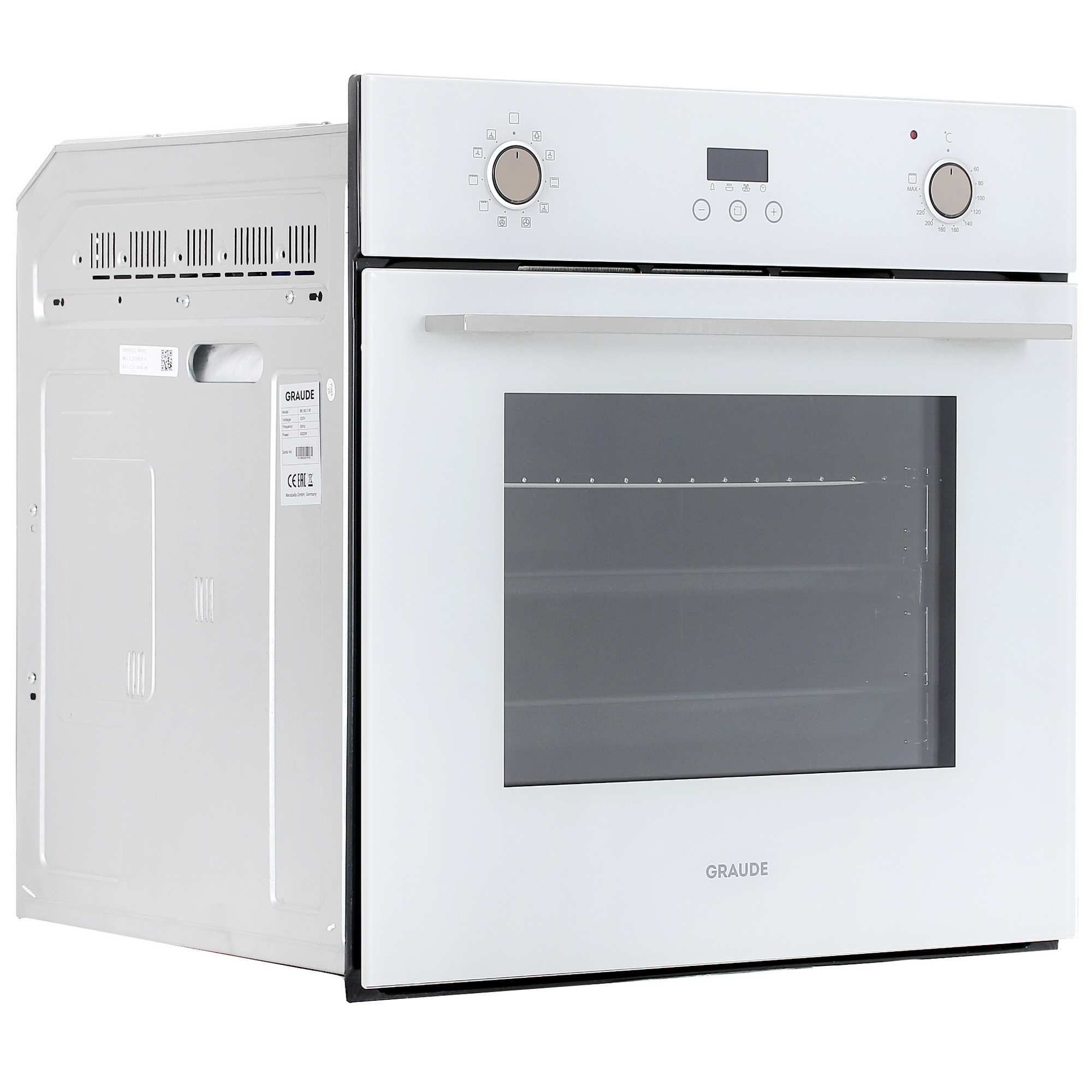 1319568 Электрический духовой шкаф Graude BE 60.3 W белый STDN-0054219 - Вид №1