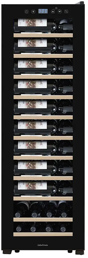 91023661 Винный шкаф Cellar Private CP062S 43x125x61 см 62 бутылки цвет черный STLM-0445494