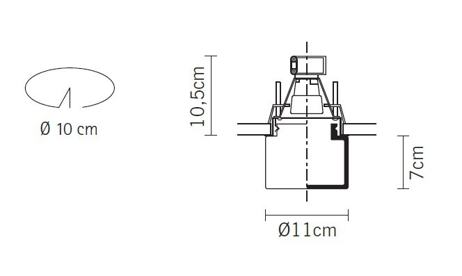 Fabbian Mono + Easy D14F39 01 встраиваемый потолочный 65657 - Вид №2