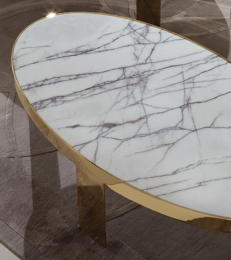 590/47 Infinity овальный металлический коктейльный стол - giorgio collection - Вид №1