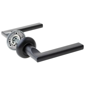 Дверная ручка на розетке Armex H-14050-P без запирания цвет черный