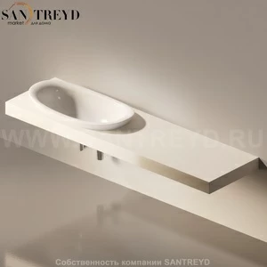 Flaminia IO e SI Столешница с отверстием под раковину от 110 до 250 см бежевая IO90M4.9003