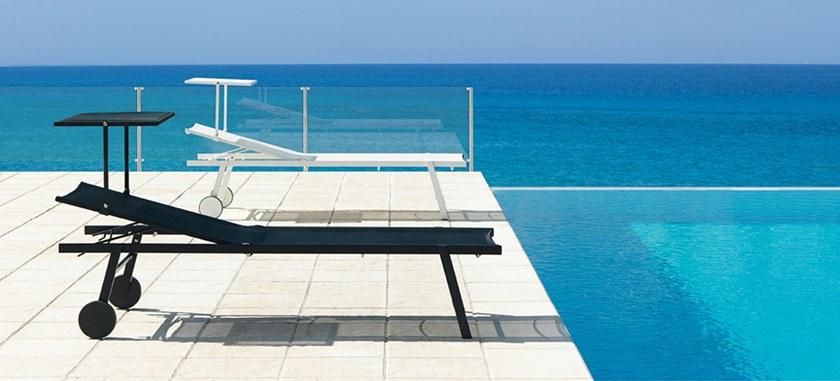 Vermobil Садовый шезлонг штабелируемый из текспласта на колесиках Sofy Sf413 - Вид №3