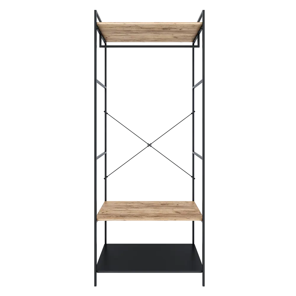 Напольная вешалка 80x200x45 см металл цвет черный Santreyd нет STLM-2008954 - Вид №2