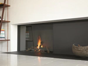 Stûv Закрытый газовый камин с панорамным остеклением Tulp