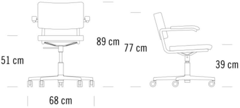 Thonet Мягкое 5-спицевое кожаное кресло с подлокотниками S 32 / s 64 sun-id-1388026 - Вид №6