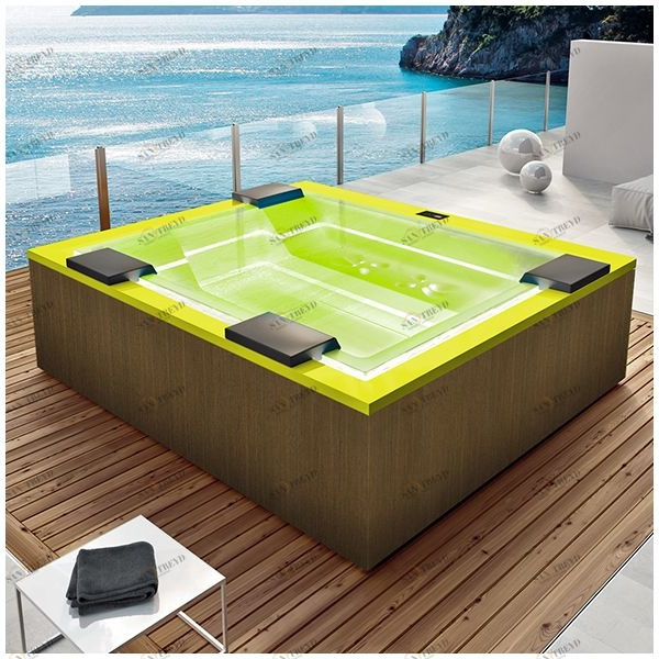 Бассейн Gruppo Treesse Zen SPA-V202H-PL-Z прямоугольный spa с гидромассажем аэромассажем встроенный желтый SPAV202HPLZ