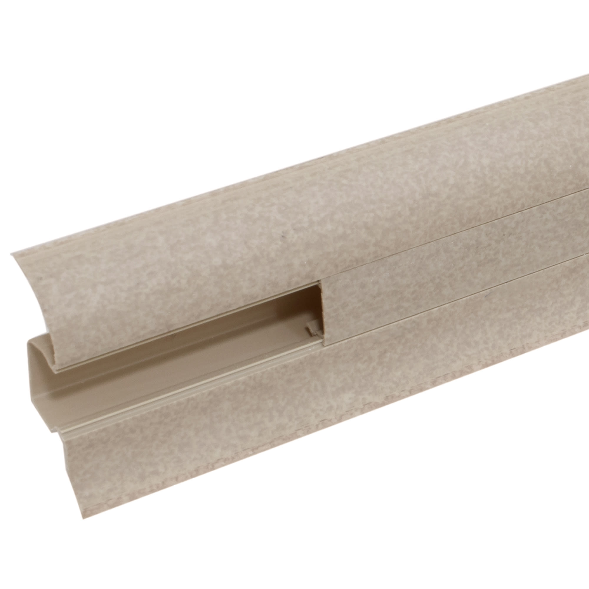 18220984 Плинтус напольный ПВХ 47 мм 2.5 м цвет светлый мрамор Santreyd 