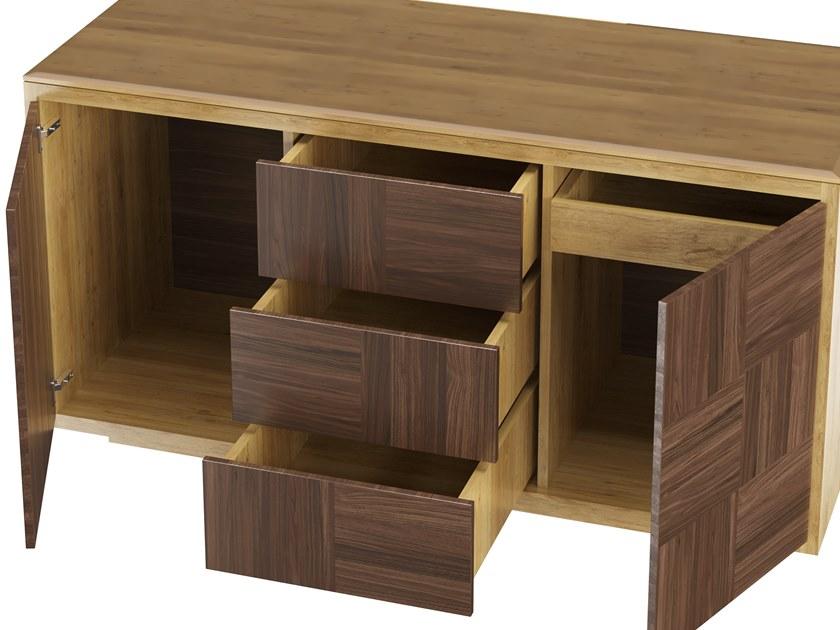 DWFI Комод из фанерованной древесины с распашными дверцами  00002080  - Вид №1