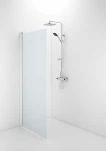 59500282 Прямая дверь IFO Space SPVF H, белые лакированные профили, матовое стекло без профилей ручек, SPVF 1000