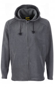 61252 Толстовка флисовая с капюшоном темно-серая  Одежда для промоакций  размер 60-62/182-188
