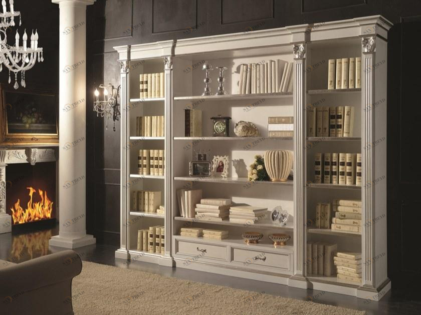 SCAPPINI & C Открытый деревянный книжный шкаф с ящиками 35th anniversary 2005-lib