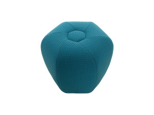 Круглый пуф из ткани