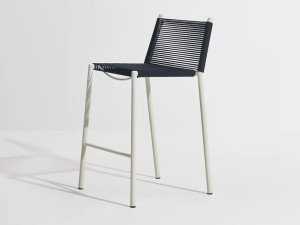 Высокий садовый стул из морской веревки