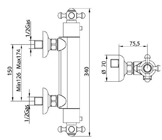 5684200006 Смеситель Bandini Antica Santreyd - Вид №1