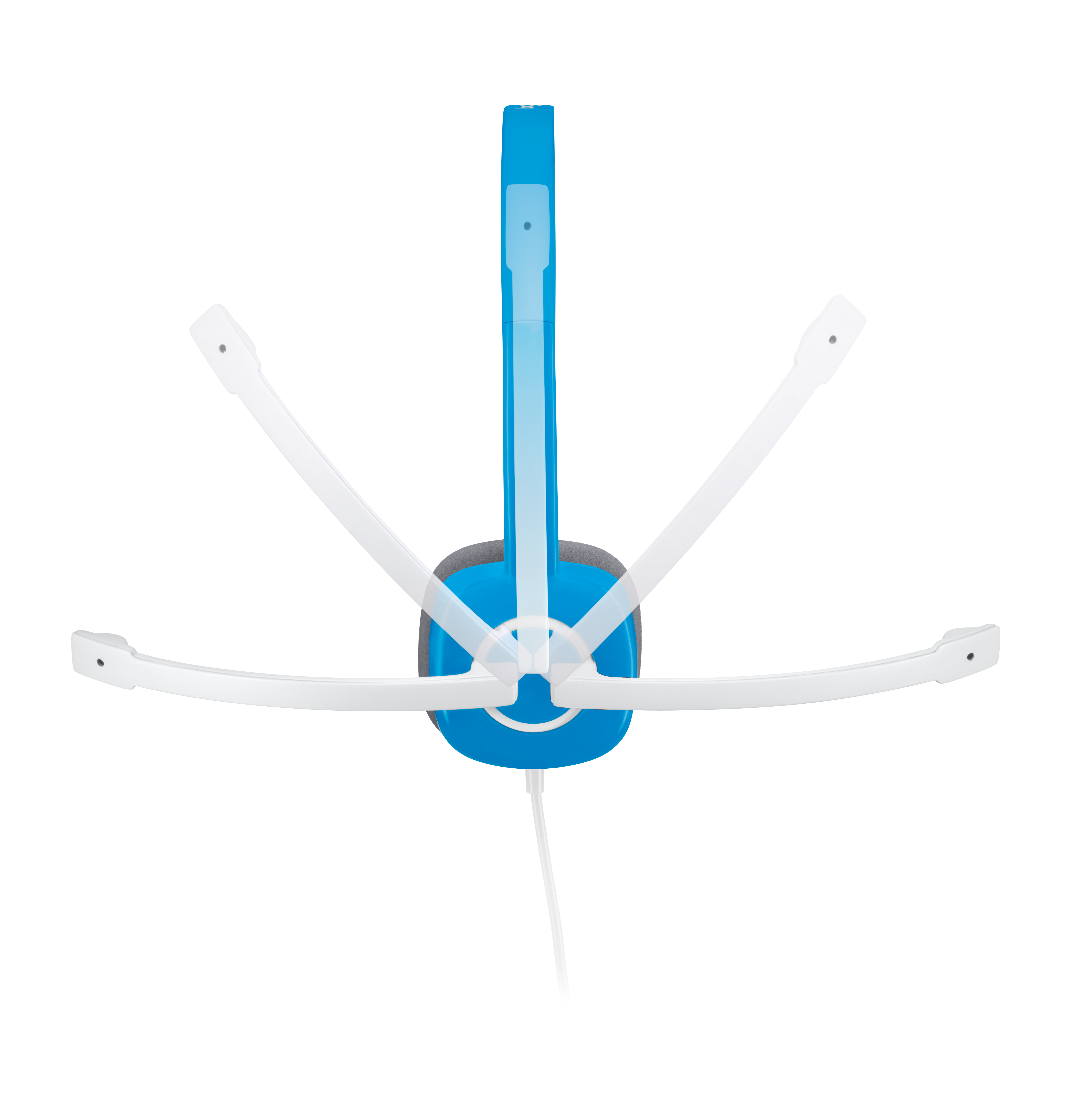 981-000368 Headset h150 stereo sky blue Logitech Santreyd  - Вид №4