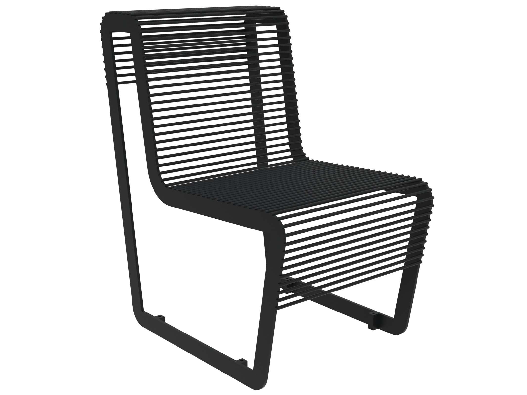 Оцинкованная стальная скамья со спинкой Lazzari Light ARCH-00005945 - Вид №23