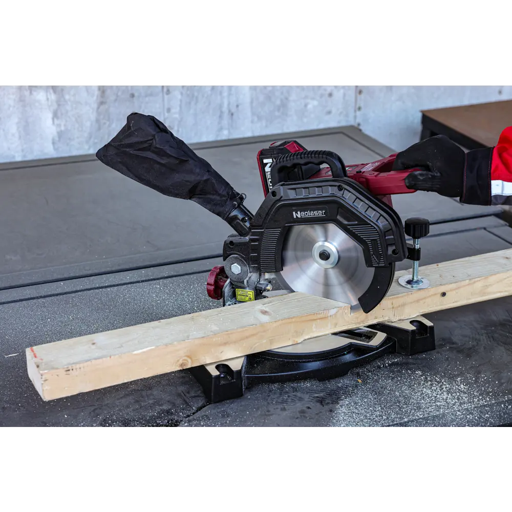 Аккумуляторная торцовочная пила NEOLASER NMS-210 с лазерным указателем 89417239 STLM-1577505 - Вид №16