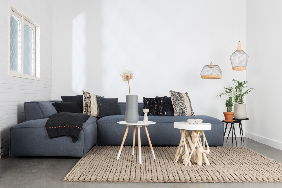 Диван Fat Freddy левосторонний синий Zuiver 3200074 - Вид №1