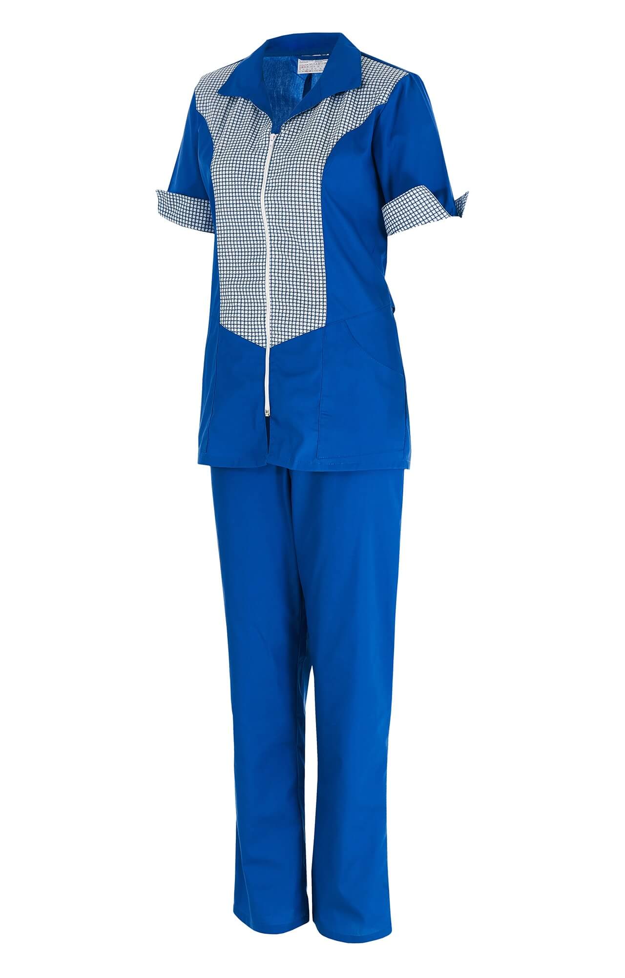 66084 Костюм "Грация" василек  Одежда для обслуживающего персонала  размер 44 Спецодежда  - Вид №1